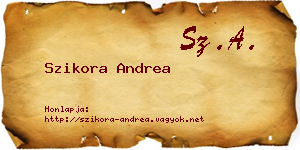 Szikora Andrea névjegykártya
